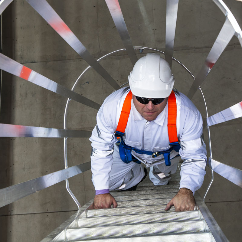 cooling tower platforms - height safety systems